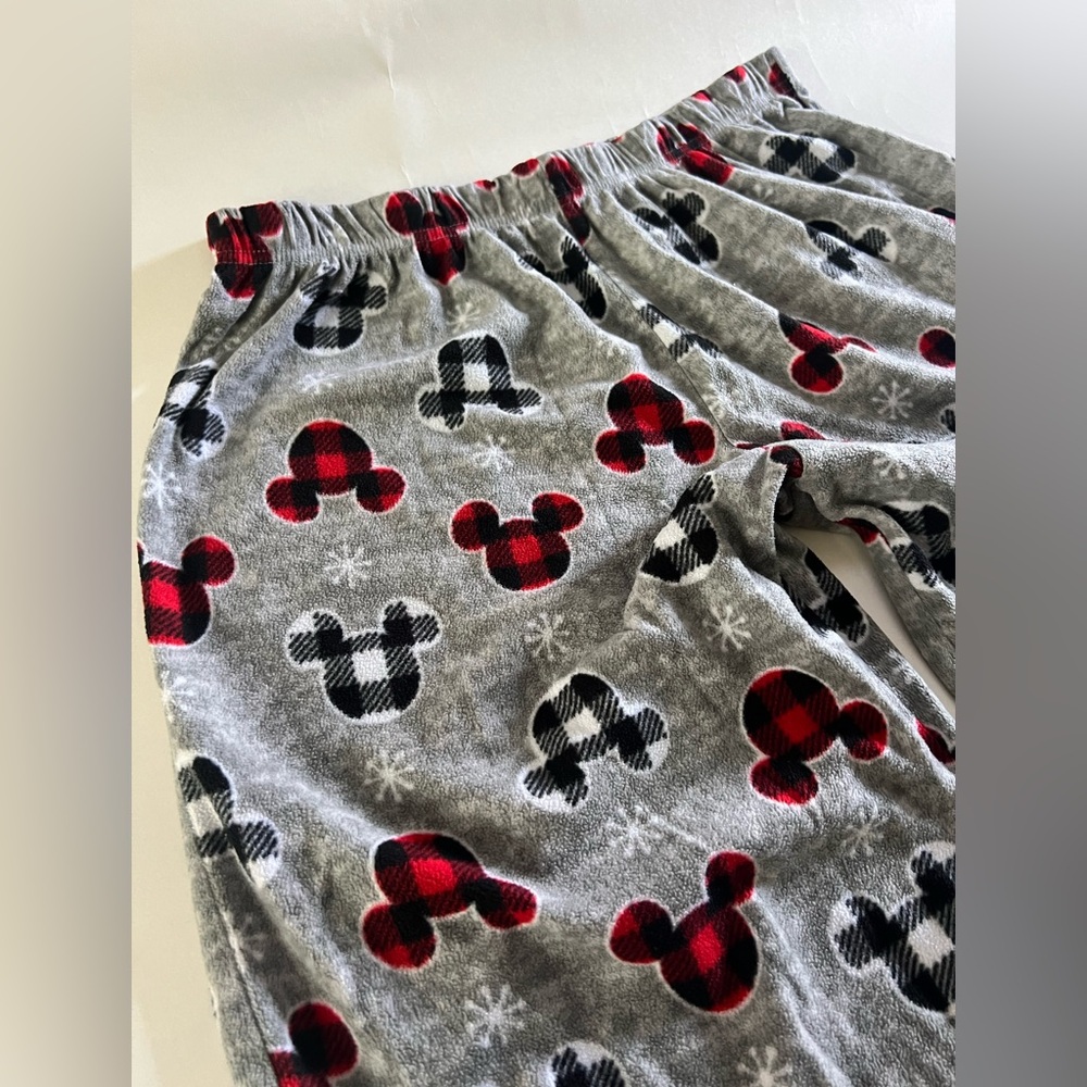 Women’s Gray and Red Mickey Mouse Pajama Pants - Picture 2 of 3